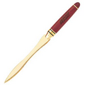 Wood Collection Letter Opener w/ Gold Blade